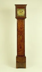 Charles II walnut long-case clock, by Charles Gretton