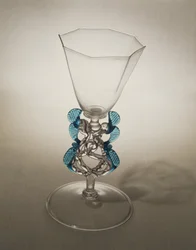 Facon de Venise dragon-stemmed goblet, 17th century
