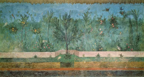 Garden Paintings from the so-called Villa of Livia, Primaporta, Rome, c.20 BC