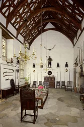 Interior of the Great Hall, Cotehele House, Cornwall