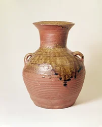 Jar from the Han Dynasty (206BC-AD220). Proto Porcelain