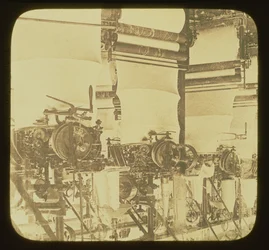 Knitting Machines at work in the Wolsey Woollen Factory, Leicestershire, c.1850
