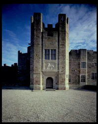 Main entrance of Castle Drogo, designed by Sir Edwin Lutyens, 1910-30