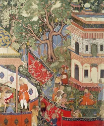 Rustam Discovers the Girl Who Has Betrayed His Love to Mihr Afruz, from the 