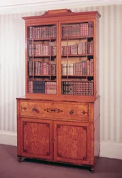Secretaire Bookcase, Hepplewhite Style