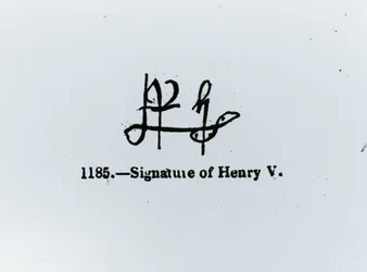 Signature of Henry V