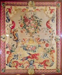 Tapestry in early Rococo style with strapwork and acanthus leaves, 1720s