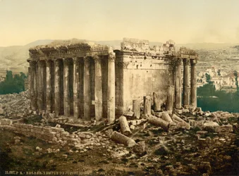 Temple of Jupiter, exterior, Baalbek, Holy Land, that is, Ba