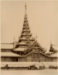 The Myei-nan or Main Audience Hall in the Palace of Mandalay, Burma