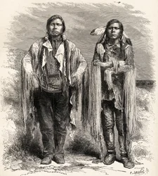 Two Ute Indians, illustration from 