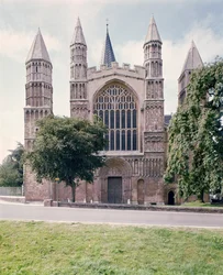 View of the West Front of Rochester Cathedral, Built c.1150
