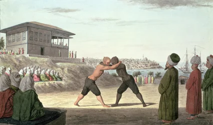 Wrestling Match, Constantinople