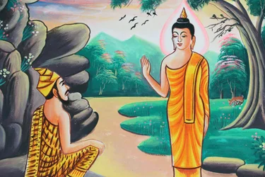 Painting Depicting the Life Story of Shakyamuni Buddha, Kasi, Laos, 2015