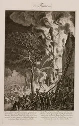 A fire in a sugar refinery, Amsterdam, Holland, 29 December 1669