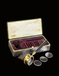 A Rare, Early Helmholtz-Pattern Opthalmoscope, c.1852