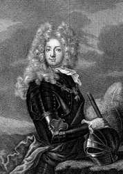 Adrien Maurice Count of Ayen 1678-1766, 3rd Duke of Noailles (engraving)