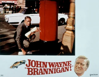 Poster for the film Brannigan with John Wayne 1975