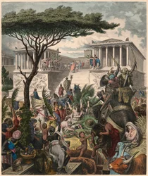 Pergamon Altar, celebration of the victory of Eumenes II over the Galatian enemies