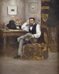 Artist in his Studio