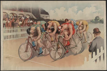 Bicycle race scene