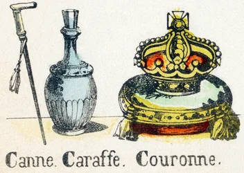 C - Cane Carafe Crown - Alphabet - Children