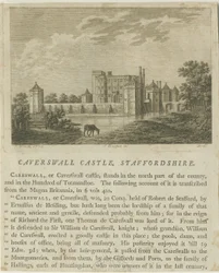 Caverswall Castle (copper-plate engraving), 8 Mar 1776