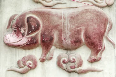 Chinese Astrological Sign, White Cloud Temple, Beijing, China