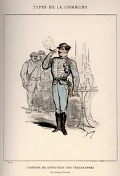 Commune of Paris: Costume of Director of Telegraphs in 