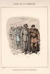 Commune of Paris: Search Suit in a Printing House in 