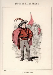 Commune of Paris: Costume of the Garibaldian in 