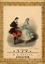 Couple dancing the Polka