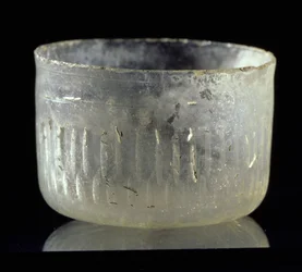 Cup with Wheel-Cut Decoration, from Syria or Egypt, Islamic Period, c.900 AD