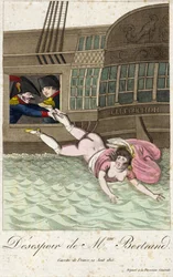 Desperation of Mrs. Bertrand 1815