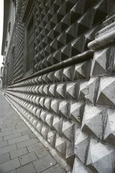 Detail of the Facade of Palazzo dei Diamanti, Ferrara