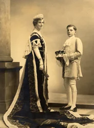 Duchess Evelyn and Michael Baillie at the Coronation of George VI