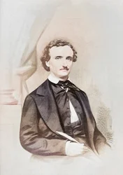 Edgar Allen Poe. 19th century (photo)