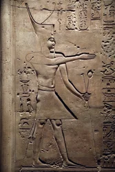 Egypt, Medamud, Montu Temple Door (detail)