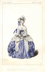 English Actress Madame Paul Ernest as the Marquise in Gentil Bernard, ou L