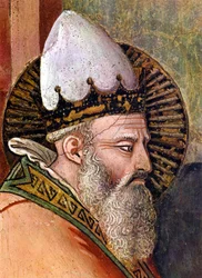Fresco by Maso di Banco, detail (fresco)