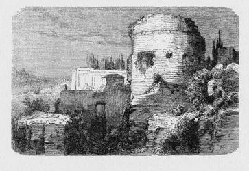 History of Ancient Rome. Ancient Tower of the Palatine Hill