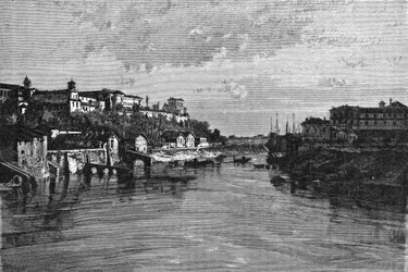 History of Rome. The edge of the Tiber and the covenant of Saint Sabina