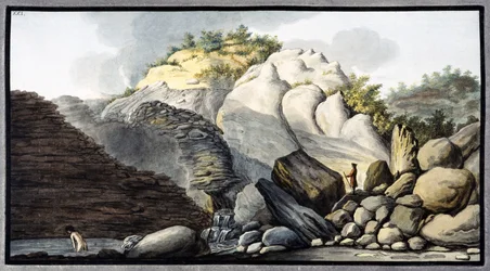 Hot Spring in the Solfaterra, Near Naples, Kingdom of Naples