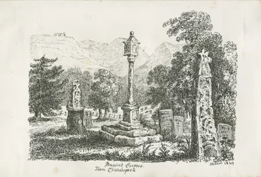 Ilam Church - Ancient Crosses