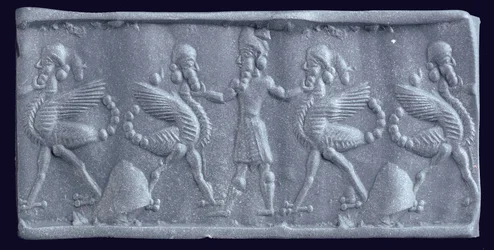 Impression from a Neo-Babylonian Cylinder Seal