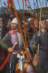 Indre & Loire No. 174 - Chateau de Loches - Detail of the Altarpiece of the Crucifixion - School of Jean Fouquet - 1485