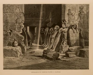 Internal View of Apet Temple in Karnak, Egypt - Illustration from the Atlas of Egypt