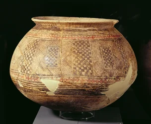 Jar with Geometric Decoration in the Halaf Style, c.4500 BC