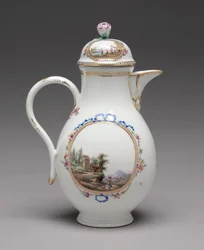 Jug with Cover, Made by Meissen Porcelain Factory, 1774-1814