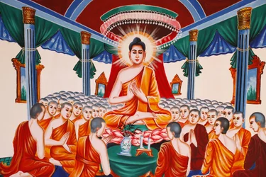 Life of the Buddha: Instructing the Assembly of Arahants, Siem Reap, Cambodia