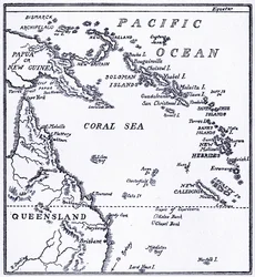 Map of Melanesia